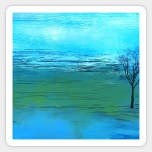 Waterscape ( from the blue phase of the artist J.M ) Sticker